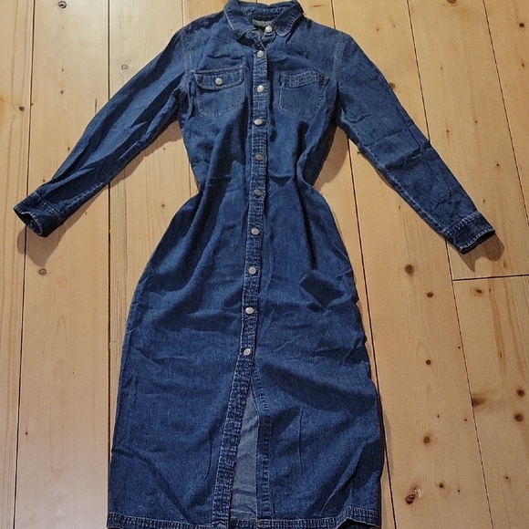 Ralph Lauren Blue Denim Long Sleeve Dress - Picture 4 of 6